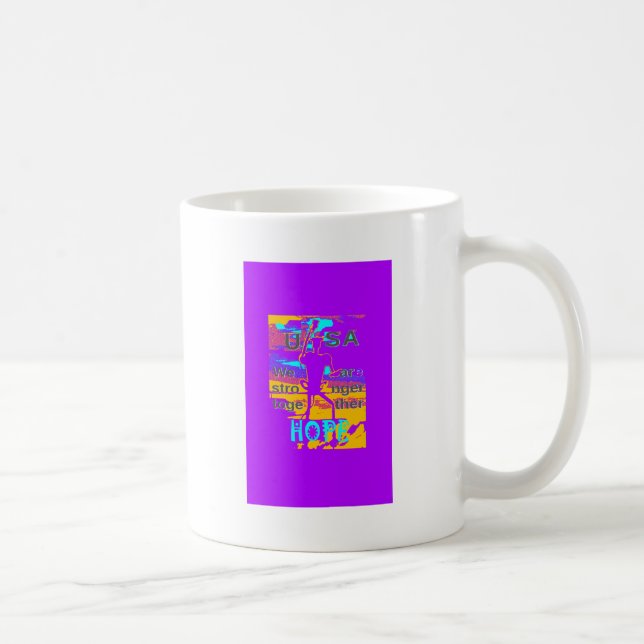 USA Psychedelic Hope: Neon Unity Art Kaffemugg (Höger)