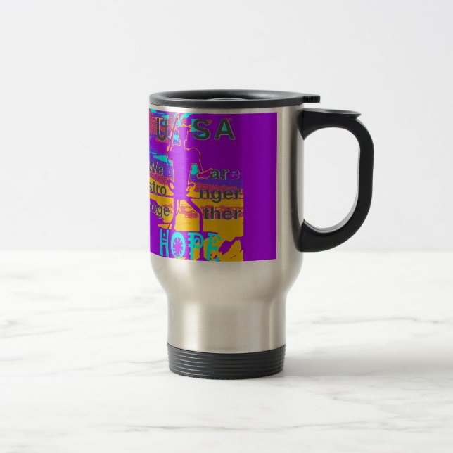 USA Psychedelic Hope: Neon Unity Art Resemugg (Höger)