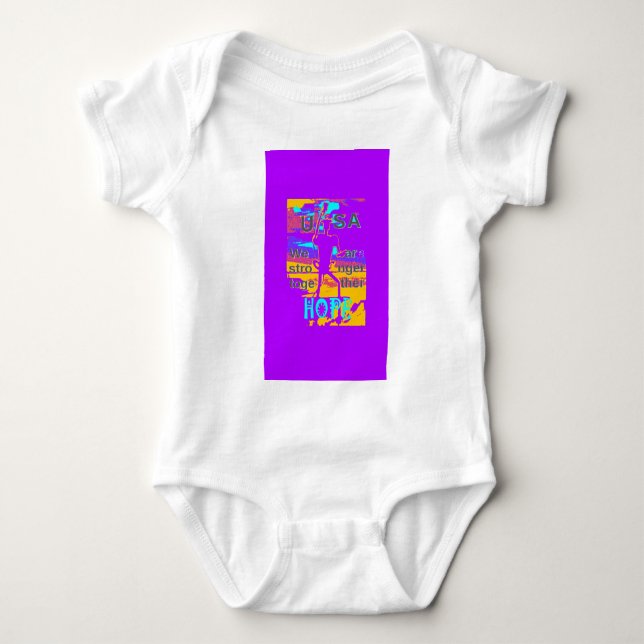 USA Psychedelic Hope: Neon Unity Art Tee (Framsida)