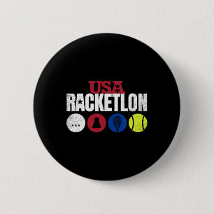 Usa Racketlon - Bord Tennis Badminton Squash Tenn Knapp
