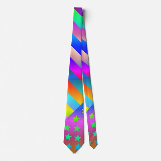 USA Rainbow Flagga Neck Tie Slips (Framsida)
