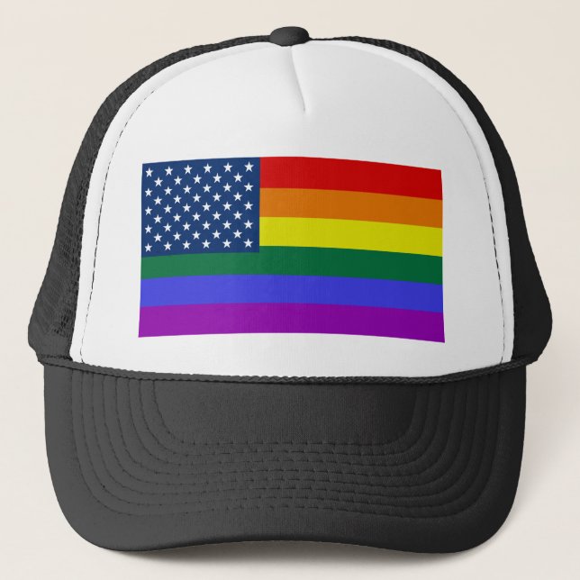 USA Rainbow Pride Keps (Framsida)