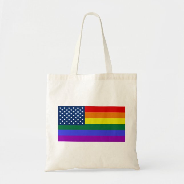 USA Rainbow Pride Tygkasse (Framsidan)
