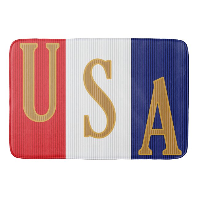 USA-randdekor Badrumsmatta (Framsidan)