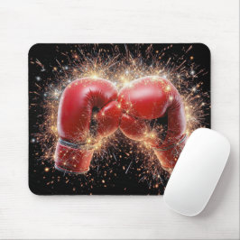 USA Red Boxing-handskar i Fireworks Musmatta
