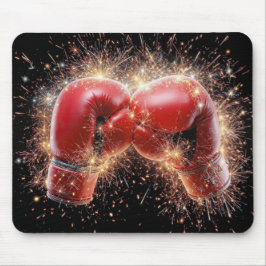 USA Red Boxing-handskar i Fireworks Musmatta