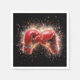 USA Red Boxing-handskar i Fireworks Pappersservett