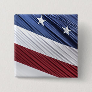 USA Red, White and Blue American Patriotic Flagga Knapp