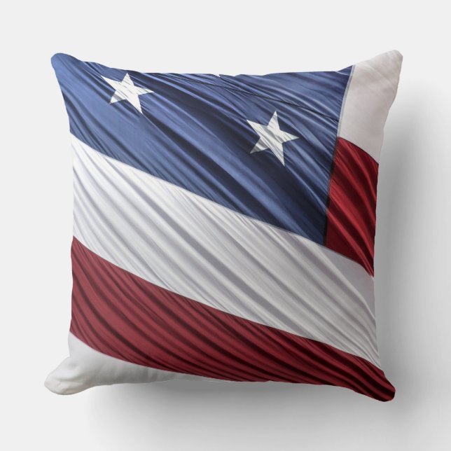 USA Red, White and Blue American Patriotic Flagga Kudde (Framsida)