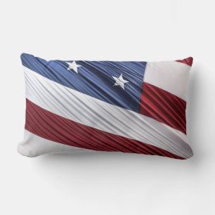 USA Red, White and Blue American Patriotic Flagga Lumbarkudde