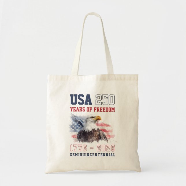 USA Red White and Blue America's 250th Anniversary Tygkasse (Framsidan)