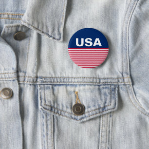 USA Red White and Blue Text Rand Patriotic Knapp