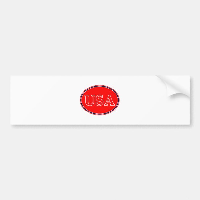 USA Red White och Blue 3 MUSEUM Zazzle-gåvor Bildekal (Framsidan)