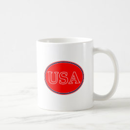 USA Red White och Blue 3 MUSEUM Zazzle-gåvor Kaffemugg