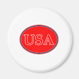 USA Red White och Blue 3 MUSEUM Zazzle-gåvor Magnet