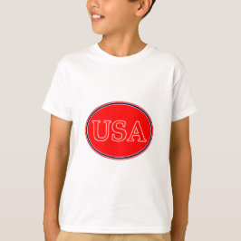 USA Red White och Blue 3 MUSEUM Zazzle-gåvor T-shirt