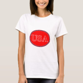 USA Red White och Blue 3 MUSEUM Zazzle-gåvor Tee