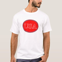 USA Red White och Blue 3 MUSEUM Zazzle-gåvor Tee