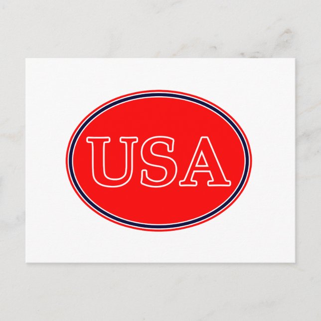 USA Red White och Blue 3 MUSEUM Zazzle-gåvor Vykort (Framsida)