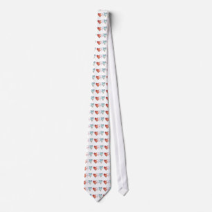 USA Red, White och Blue America Hearts Tie Slips