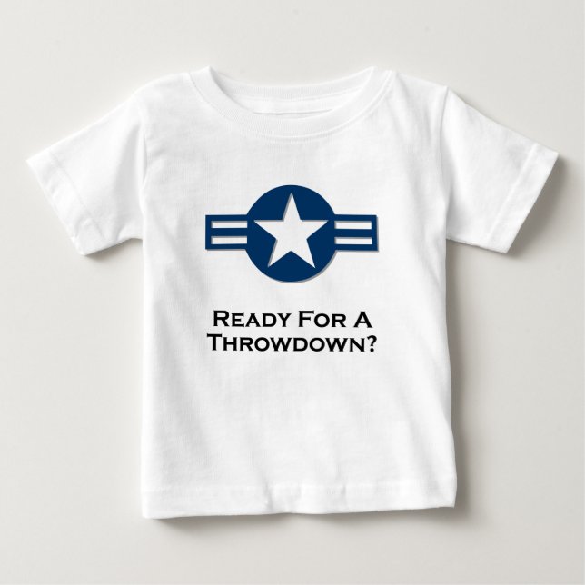 USA-Redo för A Throwdown blue Tee (Framsida)