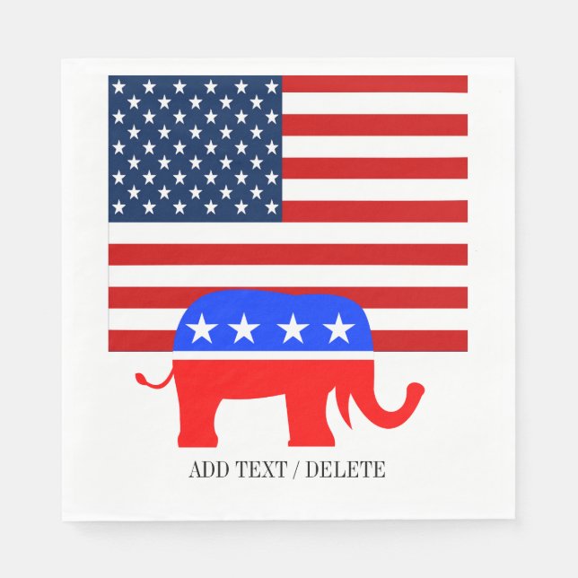 USA Republican Napkins Pappersservett (Framsidan)