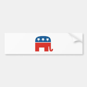USA republikanskaa partitelefant Bildekal