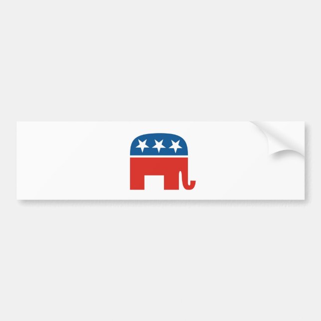 USA republikanskaa partitelefant Bildekal (Framsidan)