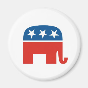 USA republikanskaa partitelefant Magnet