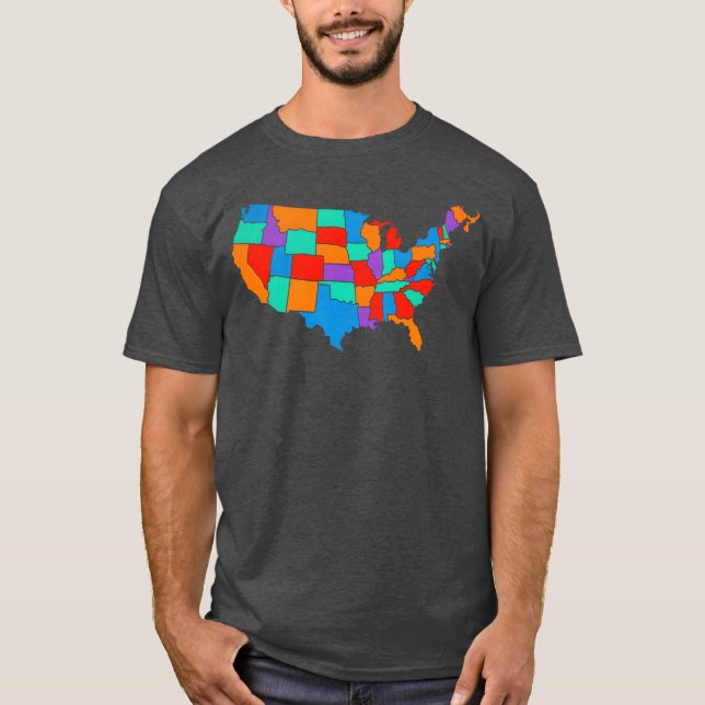 USA retro T Shirt (Framsida)