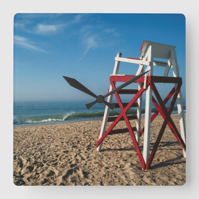 USA, Rhode Island, Charleston Beach, Strand Fyrkantig Klocka (Framsida)
