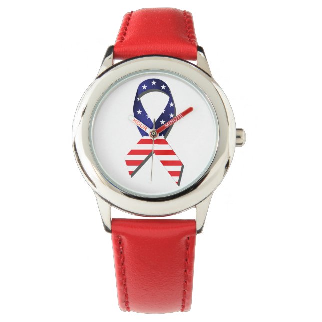 USA Ribbon Armbandsur (Framsida)