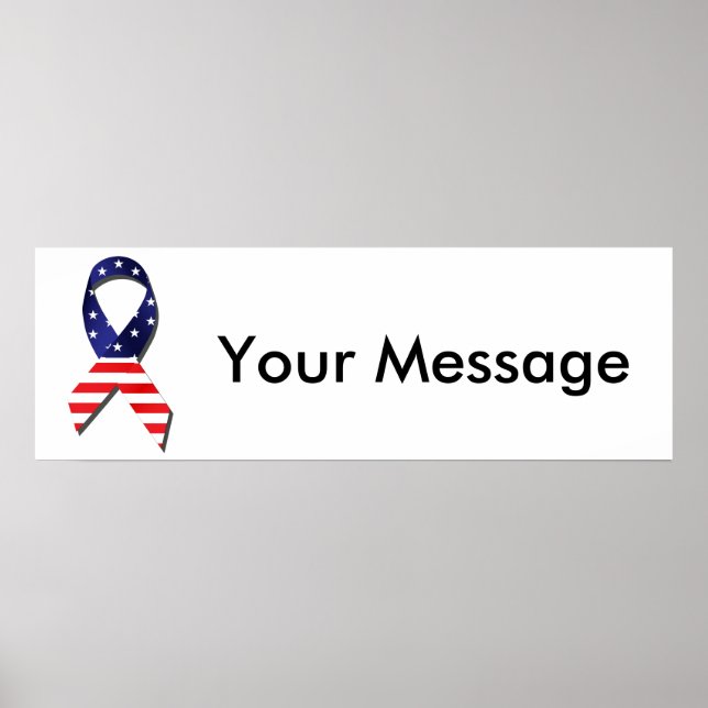 USA Ribbon Poster (Framsidan)