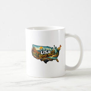 USA Road Trip Kaffemugg