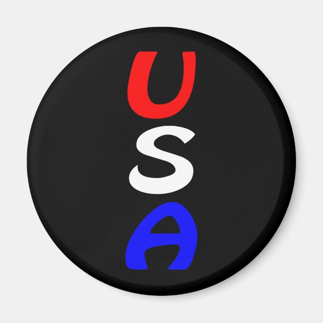 USA Röd, Vit & Blå Magnet (Framsidan)