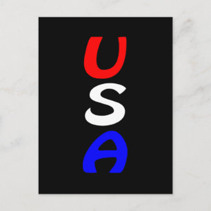 USA Röd, Vit & Blå Postkort Vykort