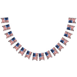USA rödblåspark glitter Vimplar