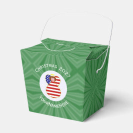 USA Rödhårig ängel julflagga Personlig  Presentaskar