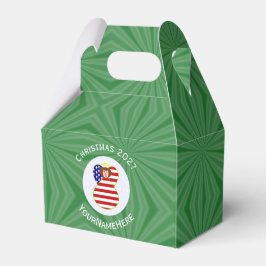 USA Rödhårig ängel julflagga Personlig  Presentaskar