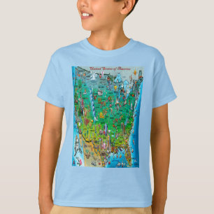 USA ROLIGT KARTA T SHIRT