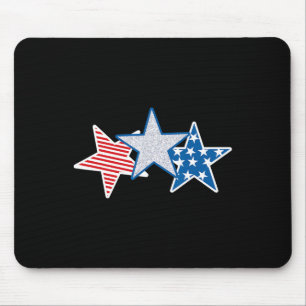 USA Rött vitt blått American Flagga U.s.a. Stars S Musmatta