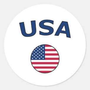 USA RUNT KLISTERMÄRKE