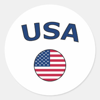 USA RUNT KLISTERMÄRKE