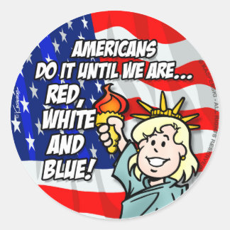 USA RUNT KLISTERMÄRKE