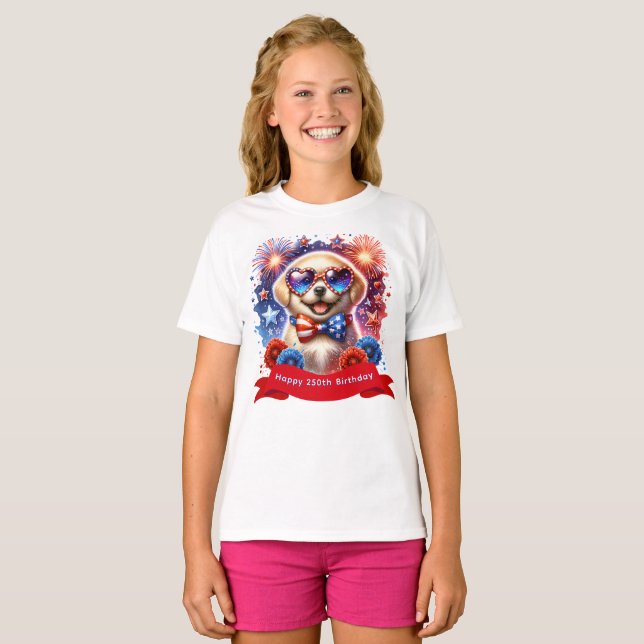 USA:s 250-årsdag T Shirt (Hel framsida)