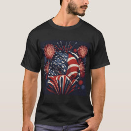 USA:s 250-årsfirande Patriotiska fyrverkerier T Shirt