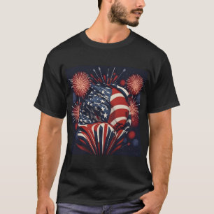 USA:s 250-årsfirande Patriotiska fyrverkerier T Shirt