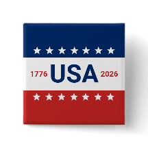 USA:s 250-årsjubileum 1776 2026 Rött vitt blått