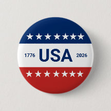 USA:s 250-årsjubileum 1776 2026 Rött Vitt Blått