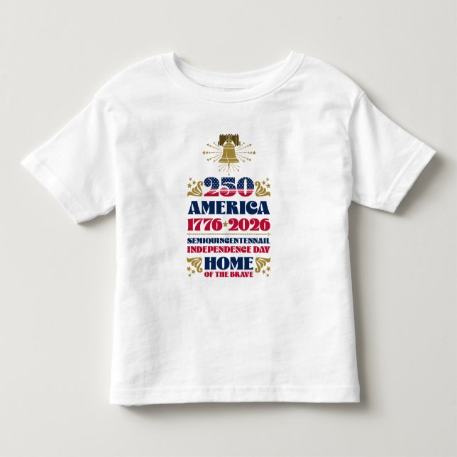 USA:s 250-årsjubileum 1776-2026 T-Shirt (Framsida)